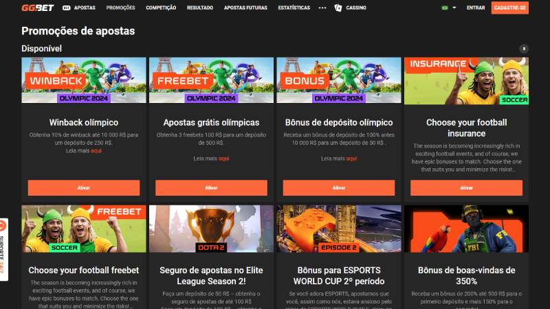 GGBet Promocoes