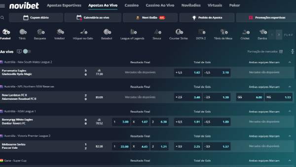 Novibet Apostas Ao Vivo